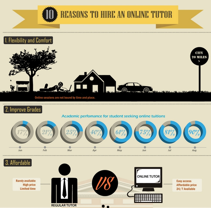 reasons to hire an online tutor infographic