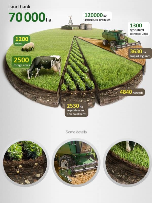 3d infographic example - landbank