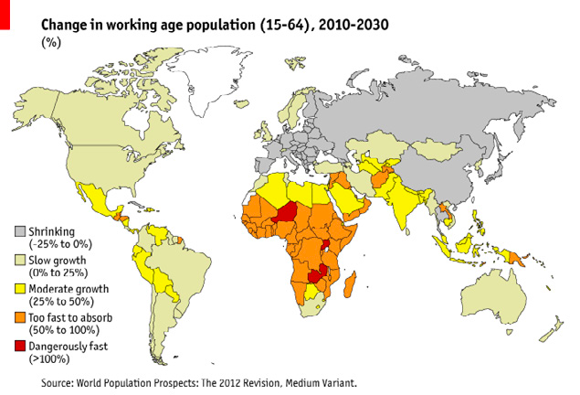 data visualization of change in working age population 