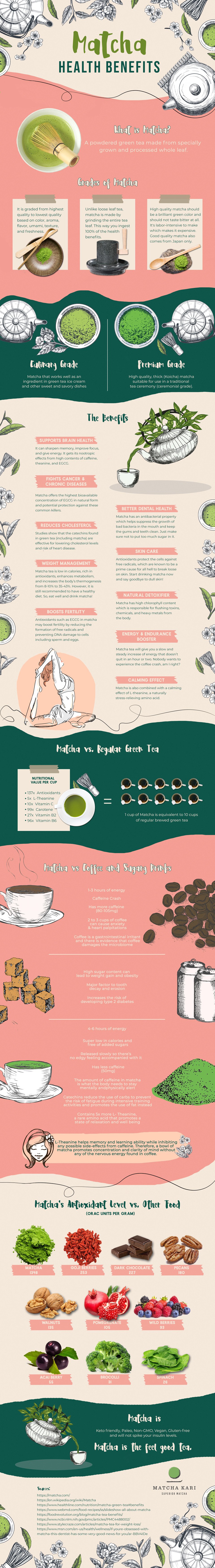 matcha infographic