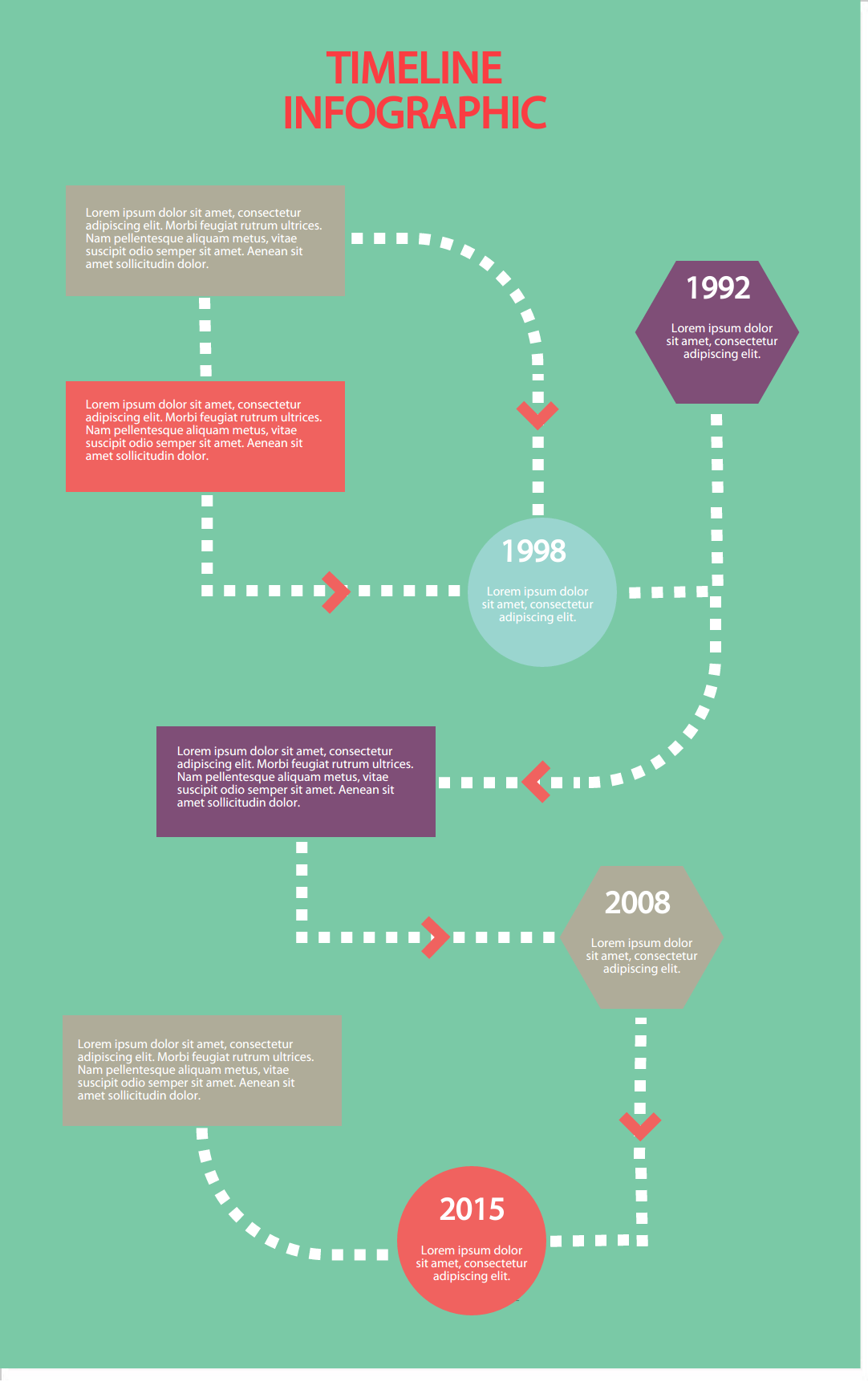 Timeline Infographic Template Simple Infographic Maker Tool By Easelly