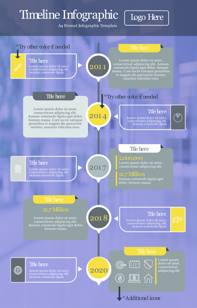 timeline infographic template word