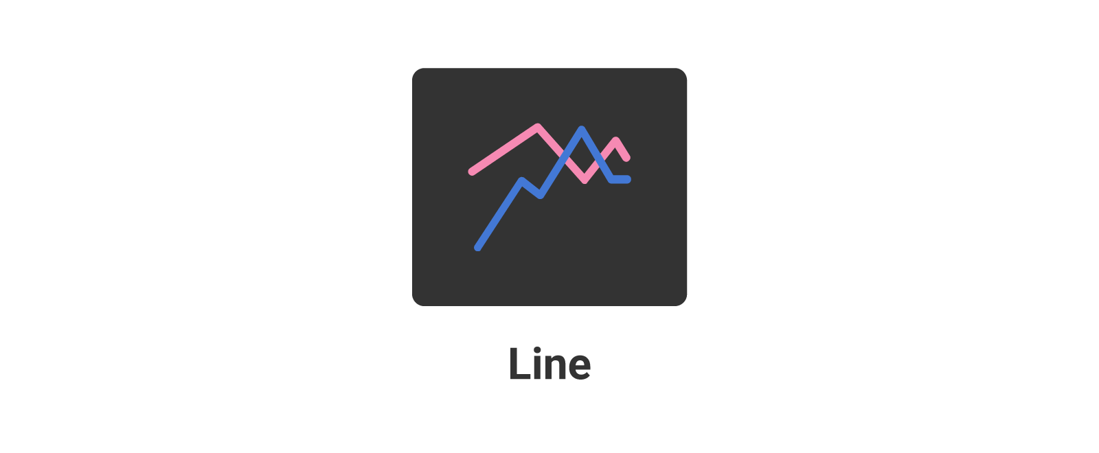 Line chart illustration