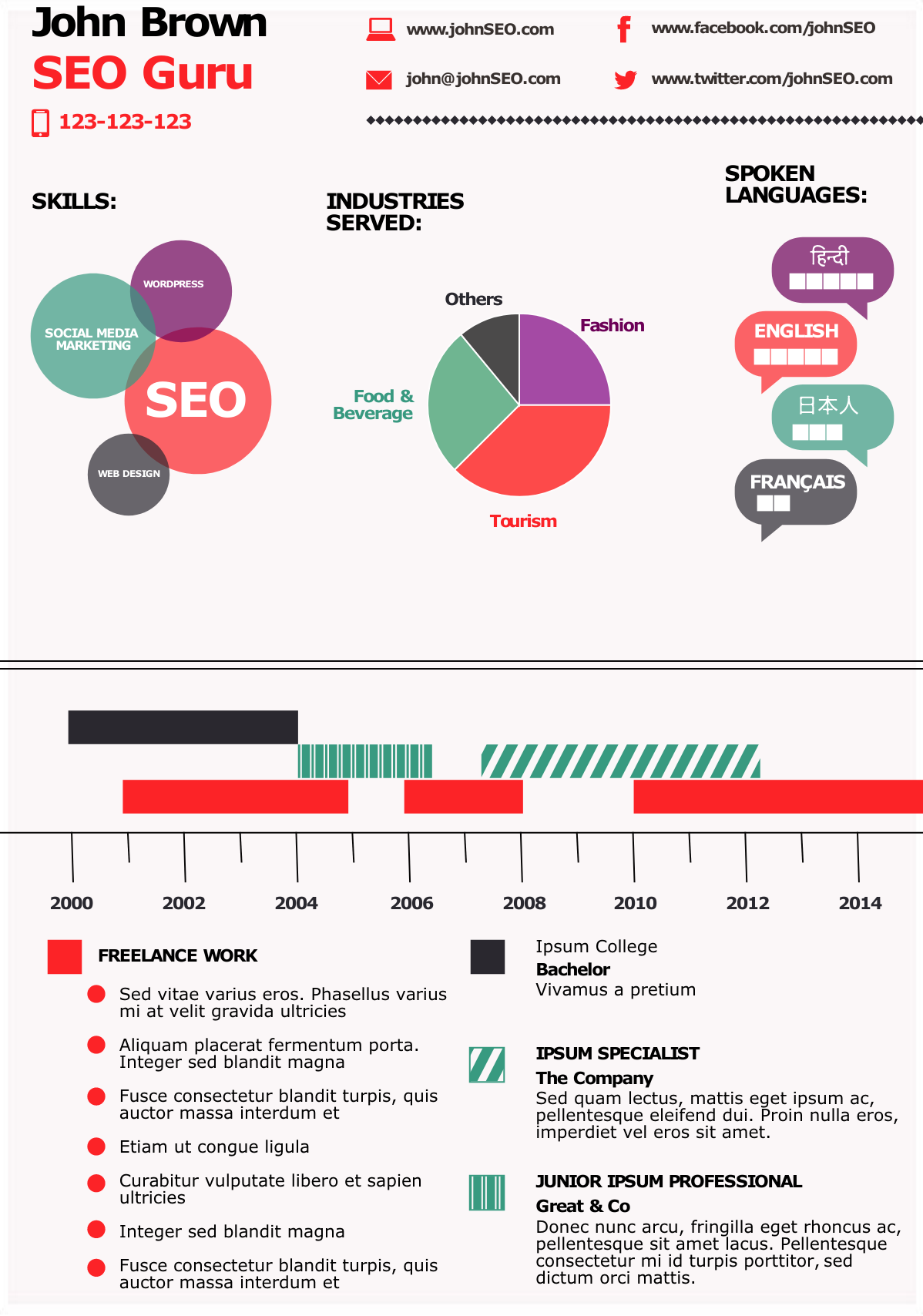 infographic resume tools