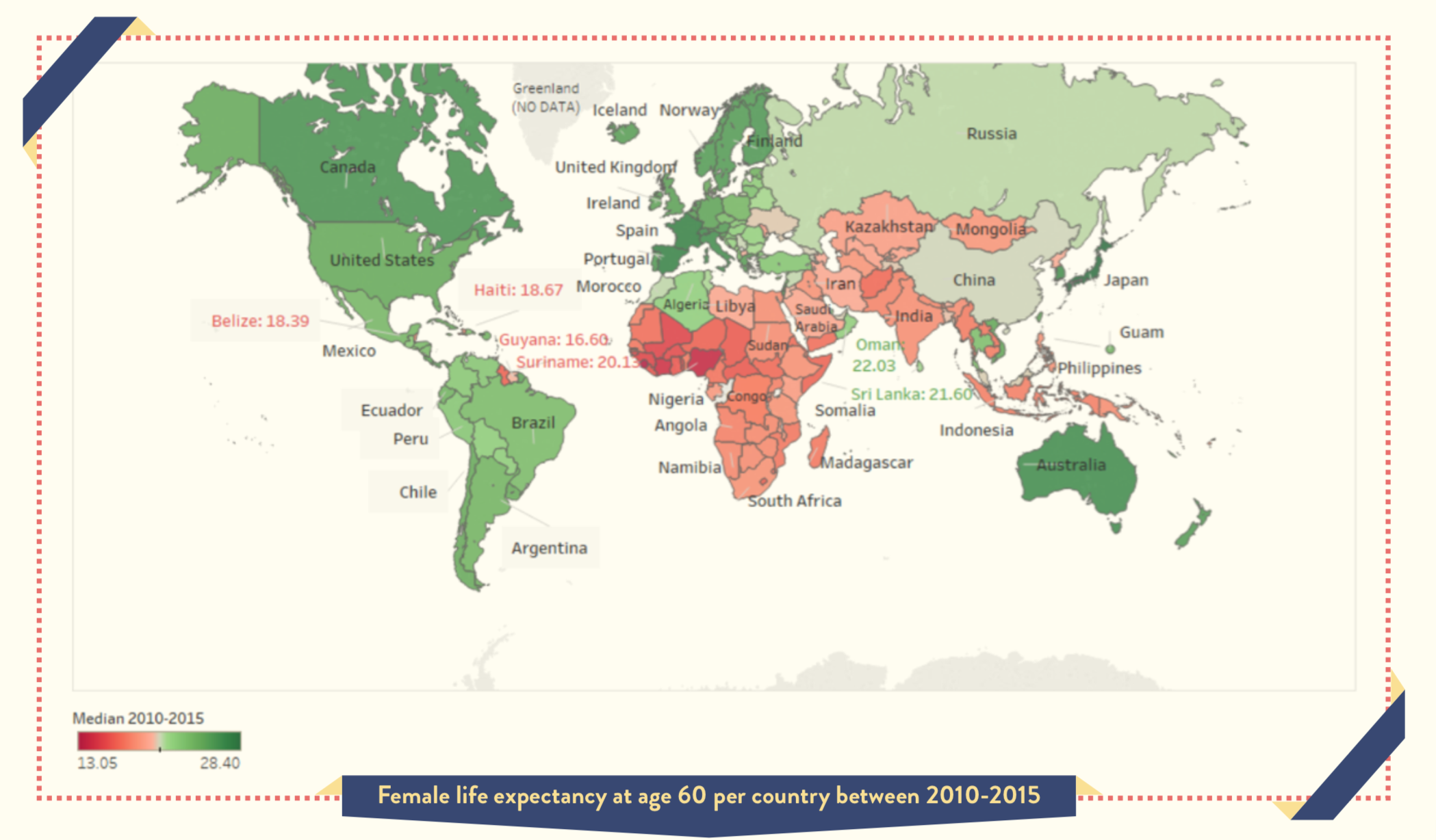 female life expectancy at age 60
