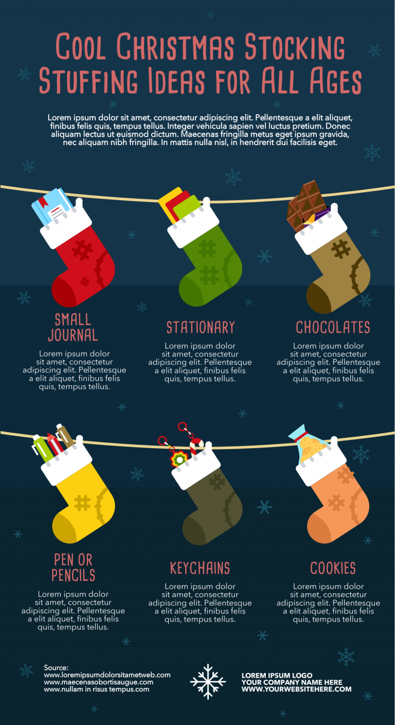 Holiday Gift Ideas Infographic Template