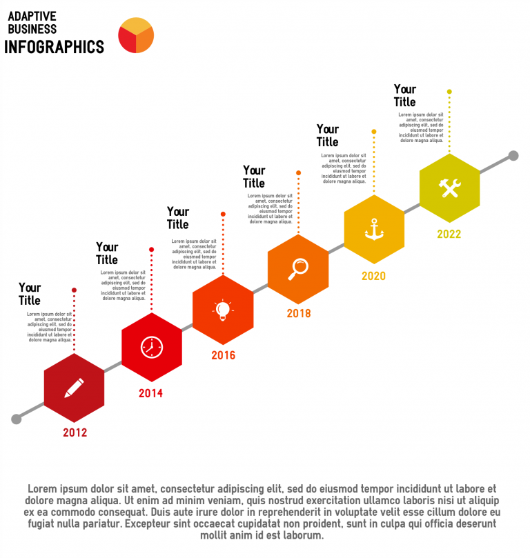 upwards timeline infographic template