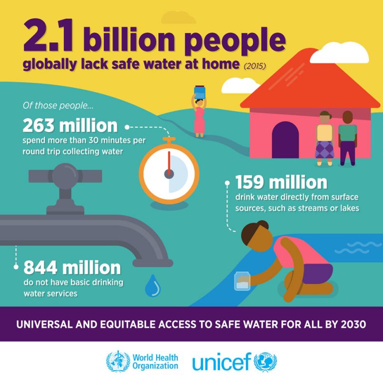 environmental health infographic by the World Health Organization