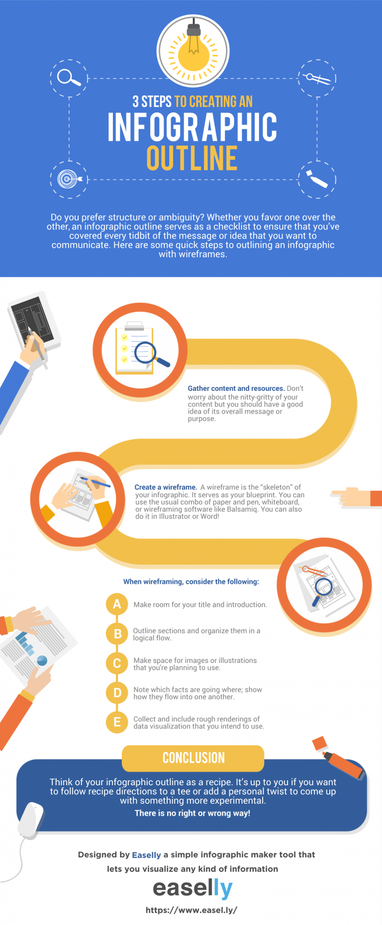 how to create an outline infographic template