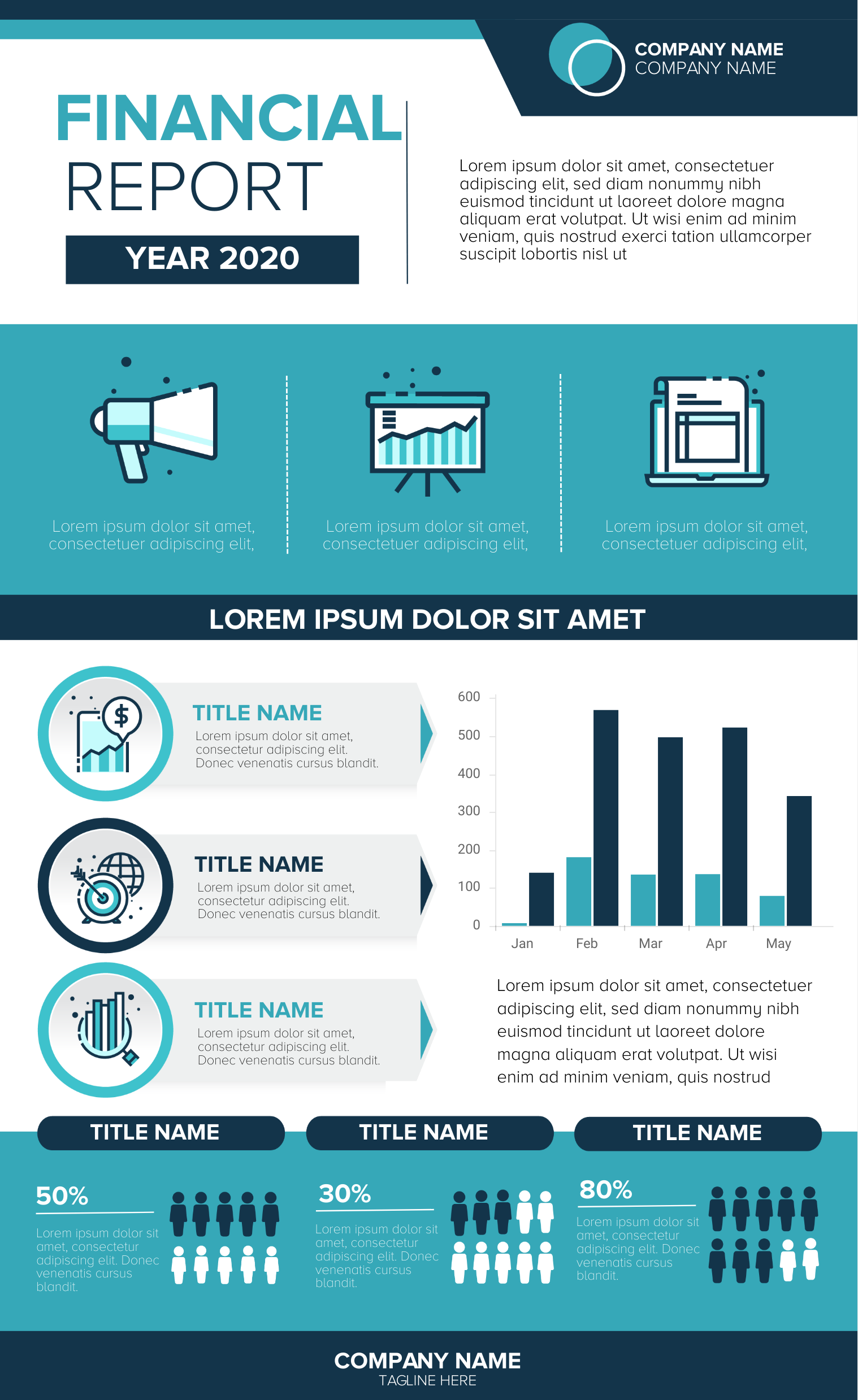 financial summary presentation template