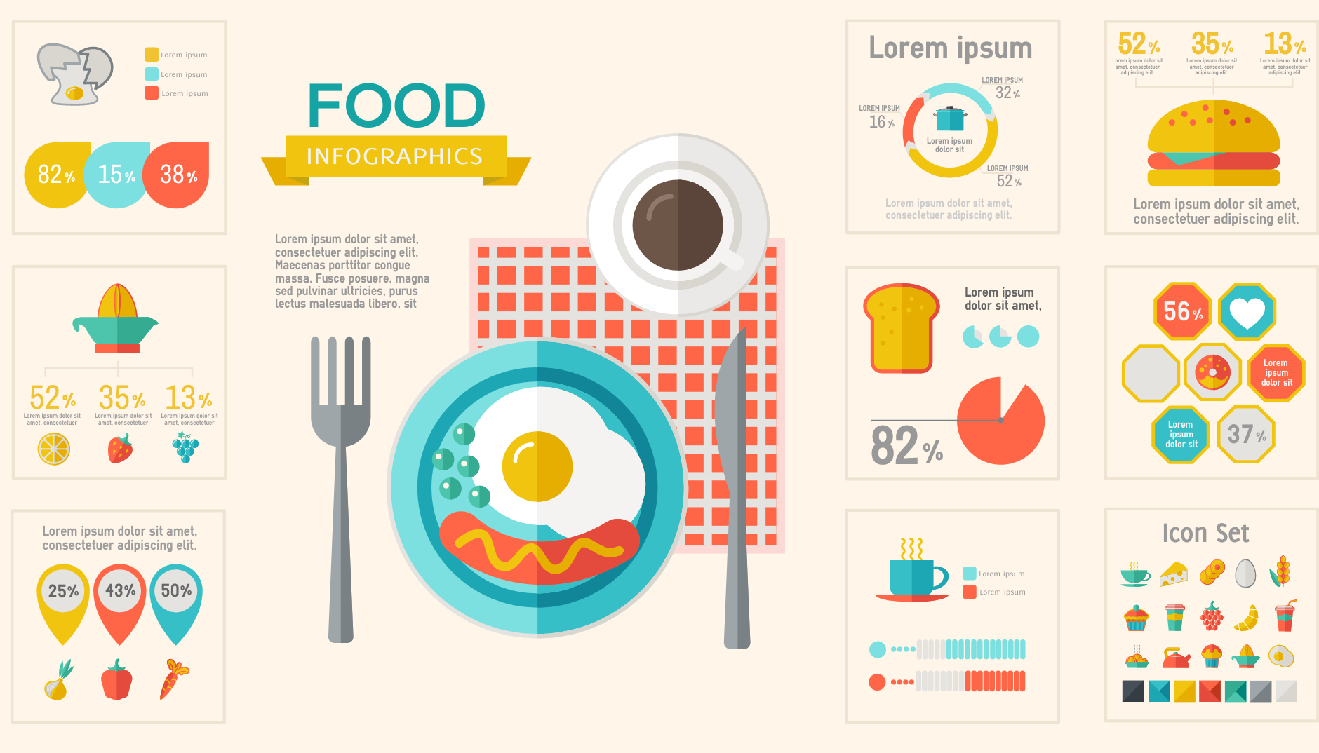 infographic about food facts.